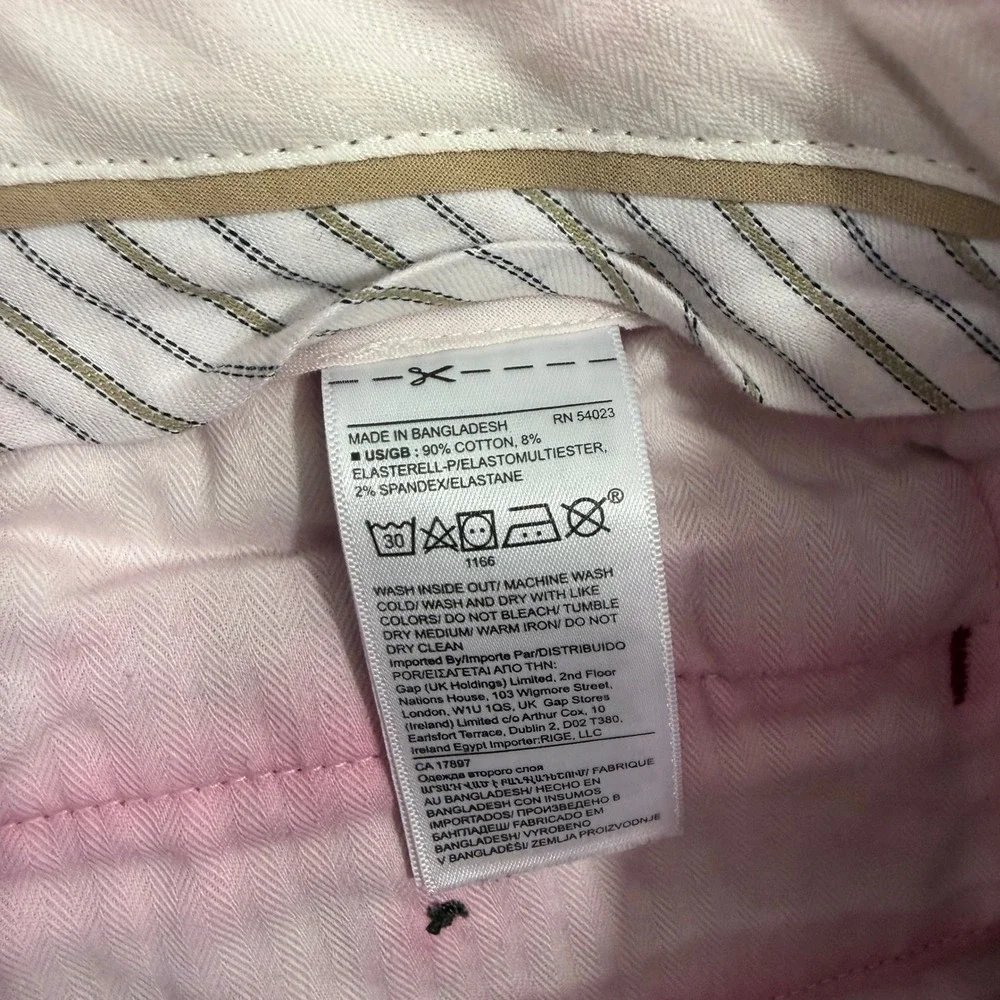 Banana Republic Chinos Men's 30x30 Red Mason Athletic Tapered Fit Rapid Movement